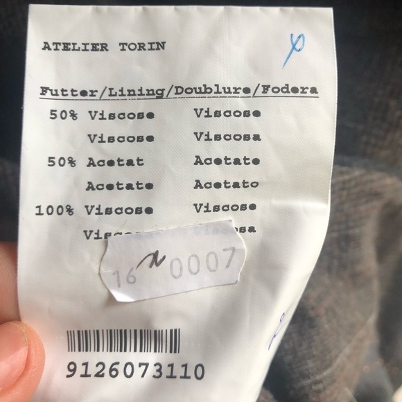 ATELIER TORIN Italian Vintage Virgin Wool Blazer - Picture 4 of 5